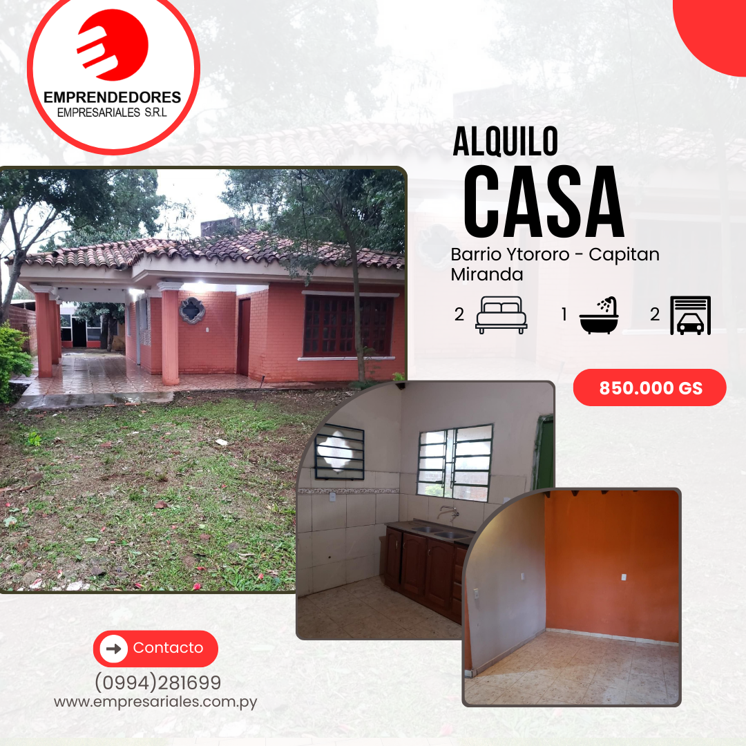 Casa en Barrio Ytororó &#8211; Capitán Miranda